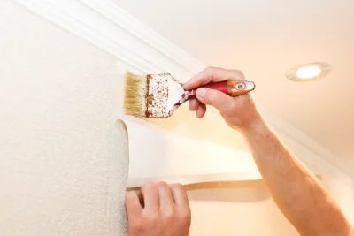 Pose de papier peint à Cliron — revêtements muraux et toiles de verre